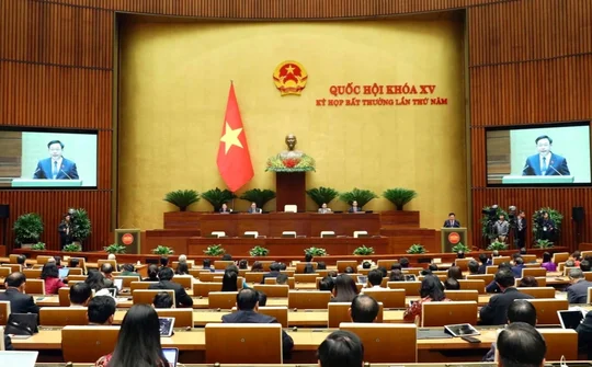Quốc hội quyết định các dự án luật có ý nghĩa và tầm quan trọng đặc biệt