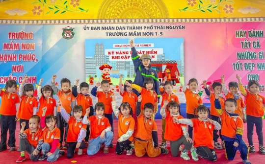 Trường Mầm Non 1-5 Thái Nguyên: Không ngừng đổi mới, xây dựng môi trường học tập tốt nhất cho trẻ