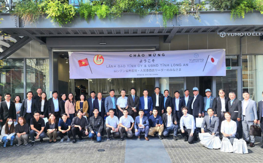 Đoàn công tác tỉnh Long An thăm và giao lưu với Tập đoàn Yumoto Electric