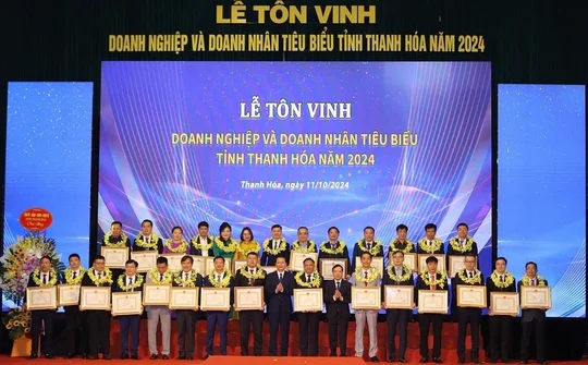 Thanh Hoá tôn vinh doanh nghiệp, doanh nhân tiêu biểu năm 2024