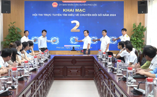 Phú Lộc, Thừa Thiên Huế: Sôi nổi Hội thi trực tuyến tìm hiểu về Chuyển đổi số năm 2024