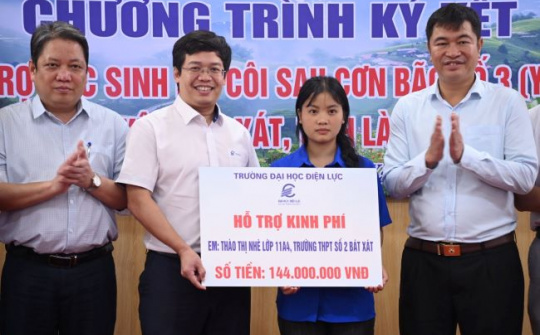 EPU chấp cánh ước mơ cho nữ sinh mồ côi sau bão ở Lào Cai