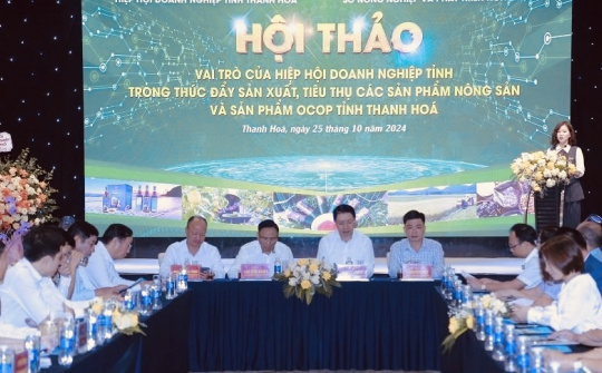 Hiệp hội Doanh nghiệp Thanh Hóa phát huy vai trò, thúc đẩy sản xuất, tiêu thụ các sản phẩm nông sản và sản phẩm OCOP