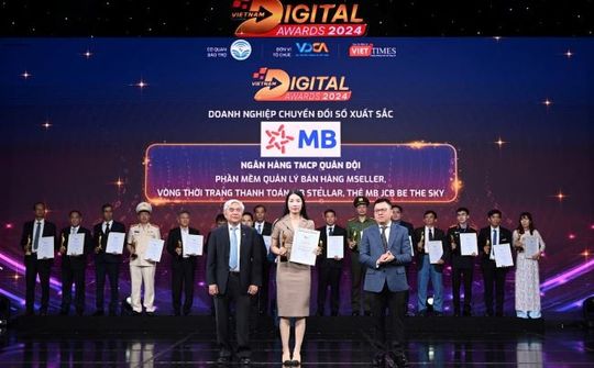 MB được vinh danh là “Doanh nghiệp chuyển đổi số xuất sắc” năm 2024