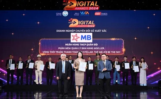 MB được vinh danh là “Doanh nghiệp chuyển đổi số xuất sắc” năm 2024
