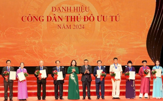 Hà Nội vinh danh 10 Công dân Thủ đô ưu tú 2024