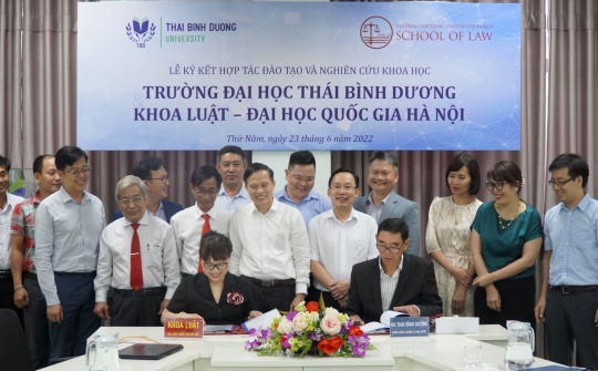 Đại học Thái Bình Dương hợp tác với Khoa Luật - ĐHQG Hà Nội đào tạo và nghiên cứu khoa học
