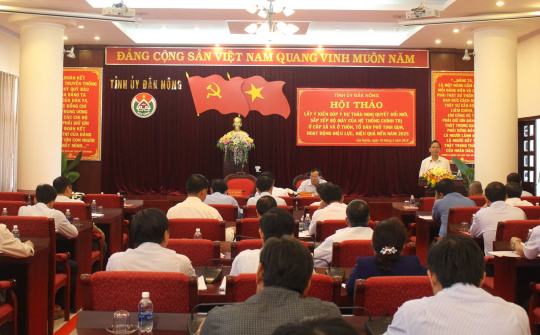 Hiệu quả trong sắp xếp, tinh gọn bộ máy ở Đắk Nông