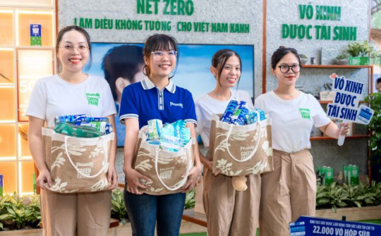 Ấn tượng với trải nghiệm “xanh” được Vinamilk mang đến ngày hội Việt Nam xanh