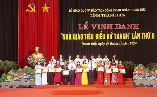 Thanh Hóa: Vinh danh “Nhà giáo tiêu biểu xứ Thanh” năm 2024