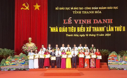 Thanh Hóa: Vinh danh “Nhà giáo tiêu biểu xứ Thanh” năm 2024