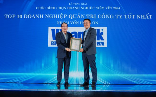 Vinamilk đạt giải cao nhất về các phát triển bền vững và quản trị
