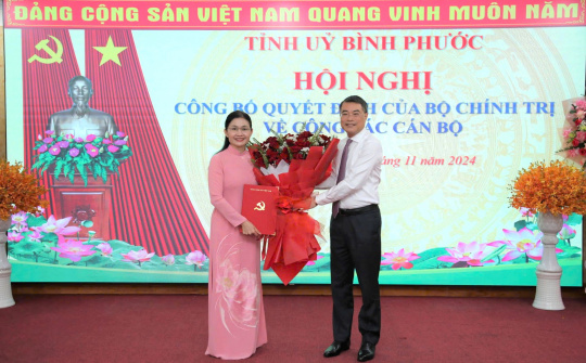 Phó Chủ tịch Trung ương Hội Liên hiệp Phụ nữ Việt Nam Tôn Ngọc Hạnh giữ chức Bí thư Tỉnh ủy Bình Phước