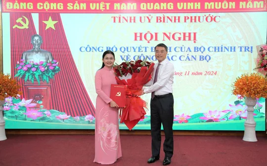 Phó Chủ tịch Trung ương Hội Liên hiệp Phụ nữ Việt Nam Tôn Ngọc Hạnh giữ chức Bí thư Tỉnh ủy Bình Phước