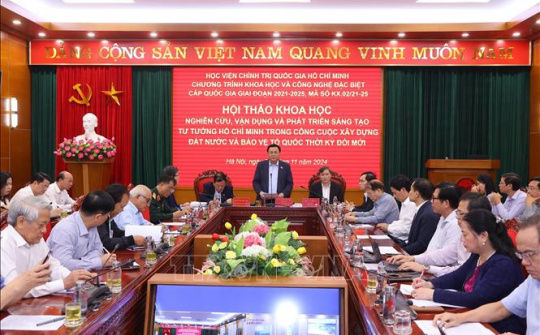 Nghiên cứu, vận dụng sáng tạo tư tưởng Hồ Chí Minh trong xây dựng đất nước