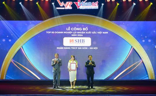 5 năm liên tiếp, SHB trong TOP 50 doanh nghiệp lợi nhuận xuất sắc Việt Nam