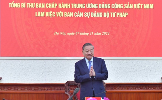 Tổng Bí thư Tô Lâm: Đổi mới mạnh mẽ công tác lập pháp