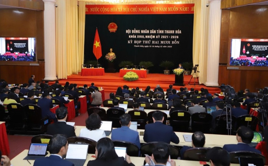Thanh Hóa: Khai mạc Kỳ họp thứ 24, Hội đồng nhân dân tỉnh khóa XVIII