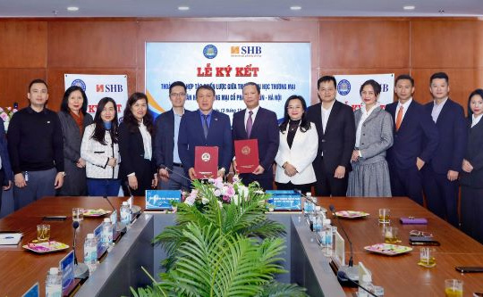 SHB ký kết hợp tác chiến lược với Trường Đại học Thương mại