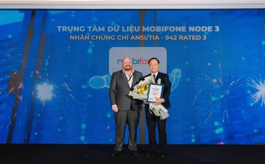 Trung tâm dữ liệu MobiFone Node 3 vinh dự nhận chứng chỉ ANSI/TIA-942 Rated 3