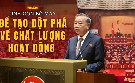 Tinh gọn bộ máy để tạo đột phá về chất lượng hoạt động