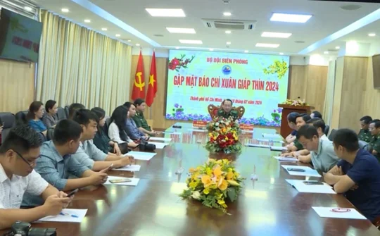 Bộ Tư lệnh bộ đội Biên phòng gặp mặt Báo chí Xuân Giáp Thìn 2024