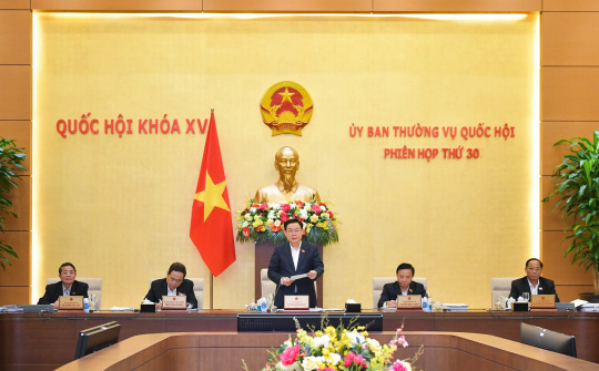 Khai mạc Phiên họp thứ 30 của Ủy ban Thường vụ Quốc hội