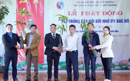 Tạp chí Tài nguyên và Môi trường phát động chương trình "Đường xanh" tại xã Vạn Thắng, Nông Cống, Thanh Hóa