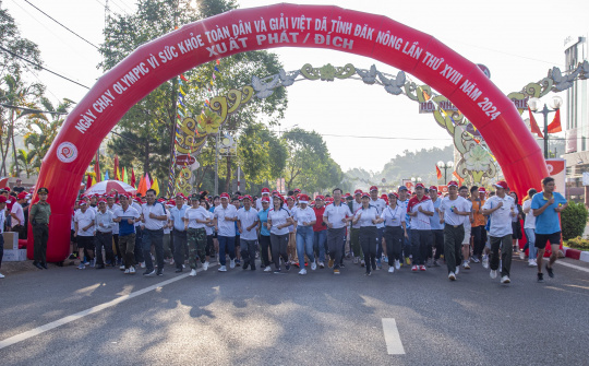 Gần 2000 vận động viên tham gia Giải Việt dã tỉnh Đắk Nông lần thứ XVIII chào mừng Kỷ niệm 20 năm Ngày tái lập tỉnh Đắk Nông (01/01/2004 – 01/01/2024)