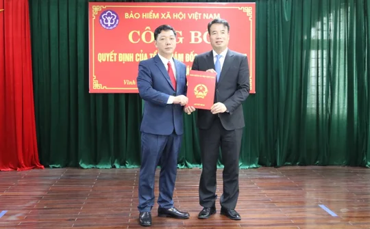 Bổ nhiệm ông Nguyễn Duy Phương làm Giám đốc Bảo hiểm xã hội tỉnh Vĩnh Phúc