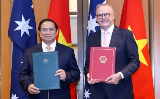 Nâng cấp quan hệ lên Đối tác Chiến lược toàn diện giữa Việt Nam và Australia