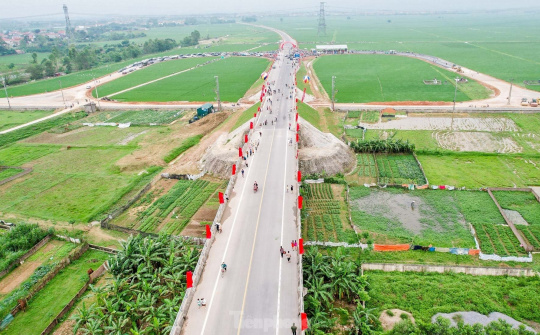 Thông xe tuyến đường kết nối Hà Nội - Bắc Giang