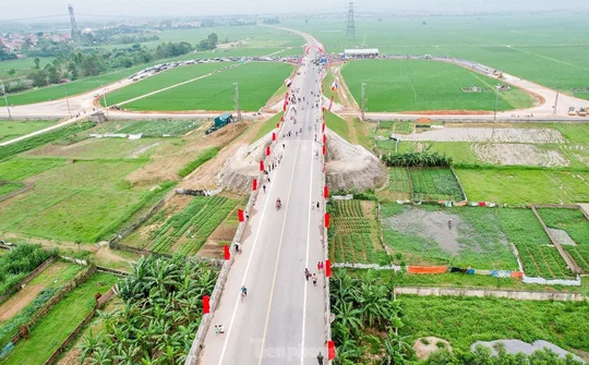 Thông xe tuyến đường kết nối Hà Nội - Bắc Giang