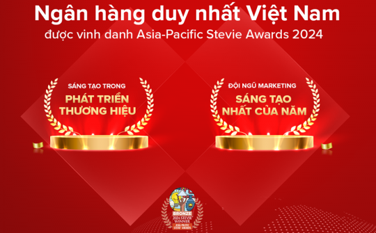 Techcombank được vinh danh 2 giải thưởng về đổi mới sáng tạo lĩnh vực thương hiệu và tiếp thị khu vực châu Á-Thái Bình Dương