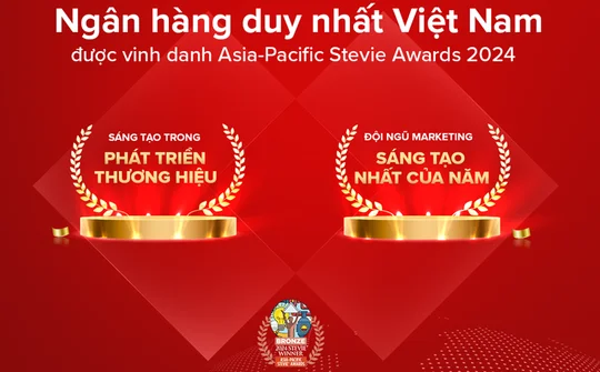 Techcombank được vinh danh 2 giải thưởng về đổi mới sáng tạo lĩnh vực thương hiệu và tiếp thị khu vực châu Á-Thái Bình Dương