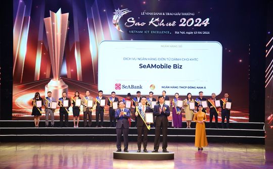 Ứng dụng ngân hàng số cho doanh nghiệp - SeAMobile Biz của SeABank được vinh danh tại giải thưởng Sao Khuê