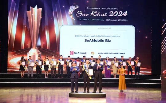 Ứng dụng ngân hàng số cho doanh nghiệp - SeAMobile Biz của SeABank được vinh danh tại giải thưởng Sao Khuê