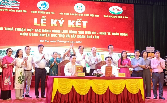 Thúc đẩy phát triển các mô hình sản xuất nông nghiệp hữu cơ ở Đức Thọ