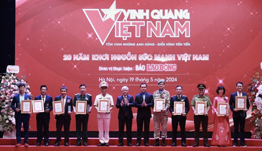 Vinh quang Việt Nam năm 2024: Tôn vinh 20 điển hình tiên tiến tiêu biểu
