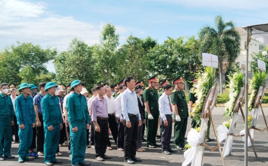 Phú Ninh: Tổ chức lễ truy điệu, an táng hài cốt liệt sỹ