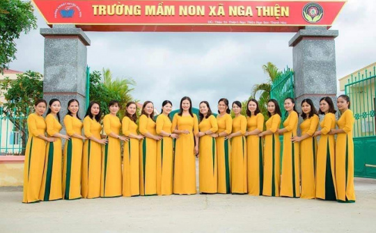Trường Mầm non Nga Thiện: Nỗ lực vượt khó nâng cao chất lượng chăm sóc, nuôi dưỡng, giáo dục trẻ