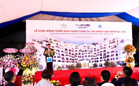 Novaland và Hòa Bình khởi động triển khai hoàn thiện dự án khách sạn Novotel, mục tiêu vận hành đầu năm 2025