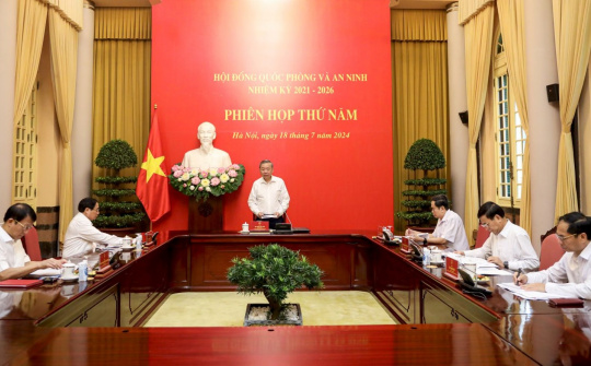 Chủ tịch nước Tô Lâm chủ trì Phiên họp thứ 5 Hội đồng Quốc phòng và An ninh