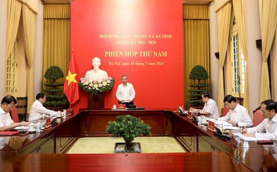 Chủ tịch nước Tô Lâm chủ trì Phiên họp thứ 5 Hội đồng Quốc phòng và An ninh
