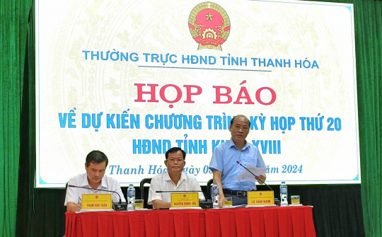 Thanh Hoá: Kỳ họp thứ 20, HĐND tỉnh khóa XVIII chuẩn bị diễn ra