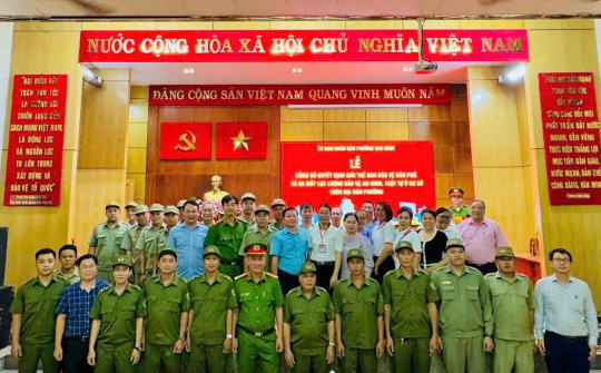 Ra mắt lực lượng tham gia bảo vệ an ninh trật tự cơ sở phường Tam Bình
