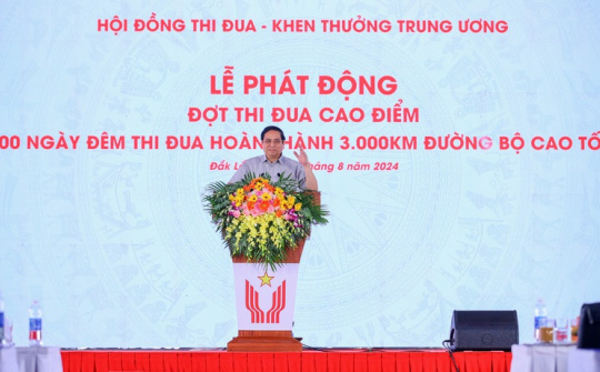 Phát động đợt thi đua cao điểm "500 ngày đêm thi đua hoàn thành 3.000km đường cao tốc"