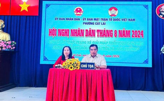 Hội nghị Nhân dân tháng 8 tại Phường Cát Lái: Tìm giải pháp cải thiện công tác vệ sinh môi trường