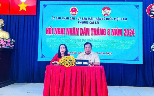 Hội nghị Nhân dân tháng 8 tại Phường Cát Lái: Tìm giải pháp cải thiện công tác vệ sinh môi trường