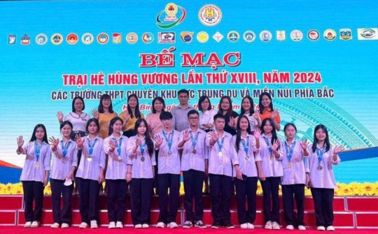 Thái Nguyên: Học sinh Trường PT Vùng Cao Việt Bắc giành 39 huy chương tại Trại hè Hùng Vương